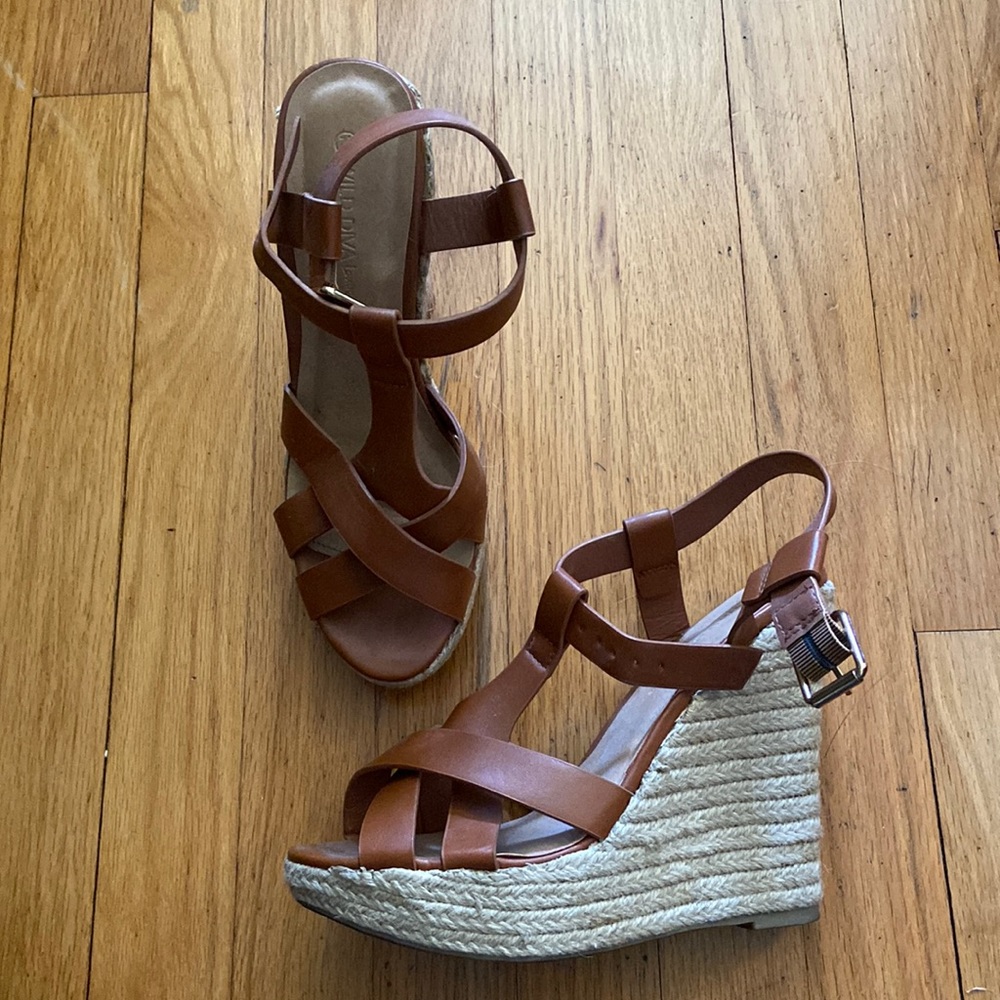 Gorgeous Brown Wedge Sandals